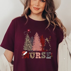 Christmas Nurse Shirt, Christmas Tree nurse T-shirt, Unisex Jersey Short Sleeve Tee