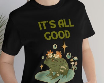 Botanisches Frosch-T-Shirt: Naturliebhaber Unisex-T-Shirt