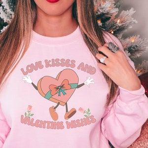 Valentine&#39;s Day Sweatshirt, Love Sweatshirt, Valentines Sweater, V Day Sweatshirt, Unisex Heavy Blend Crewneck Sweatshirt