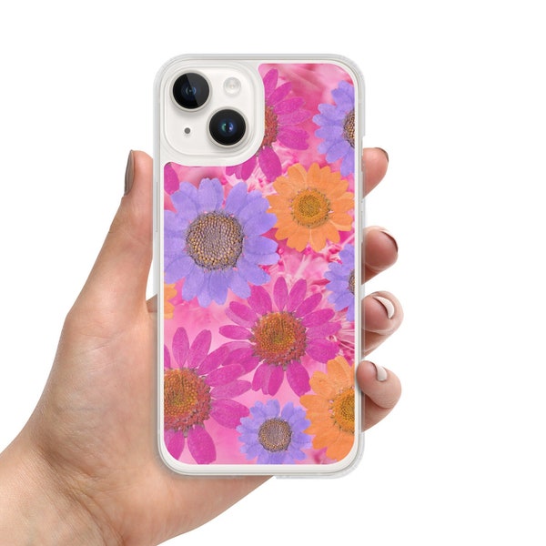 Floral Phone Case, Flower Phone Case, Clear iPhone®Case, iPhone 13Pro Case, iPhone 12 Pro Case, 14Pro Case, 12Pro Max, 13 Pro Max, 14Pro Max