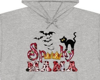 Sudadera con capucha de mamá espeluznante: sudadera de mamá gata de Halloween