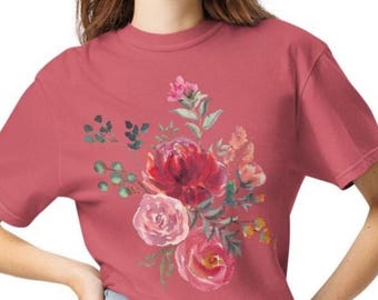 Comfort Colors Roses Floral Shirt