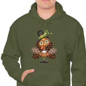 Thanksgiving Hoodie, Turkey Hoodie, Thanksgiving Pullover, Fall Sweater, Unisex Heavy Blend Hooded Sweatshirt