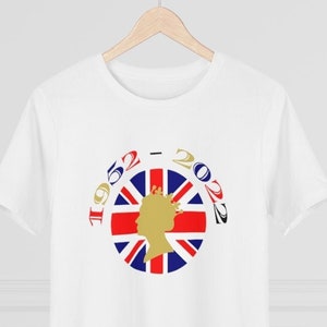 Women&#39;s Premium Queen Elizabeth Shirt  Tee, RIP Majesty The Queen, Queen Of England Since 1952, Commemorative Shirt