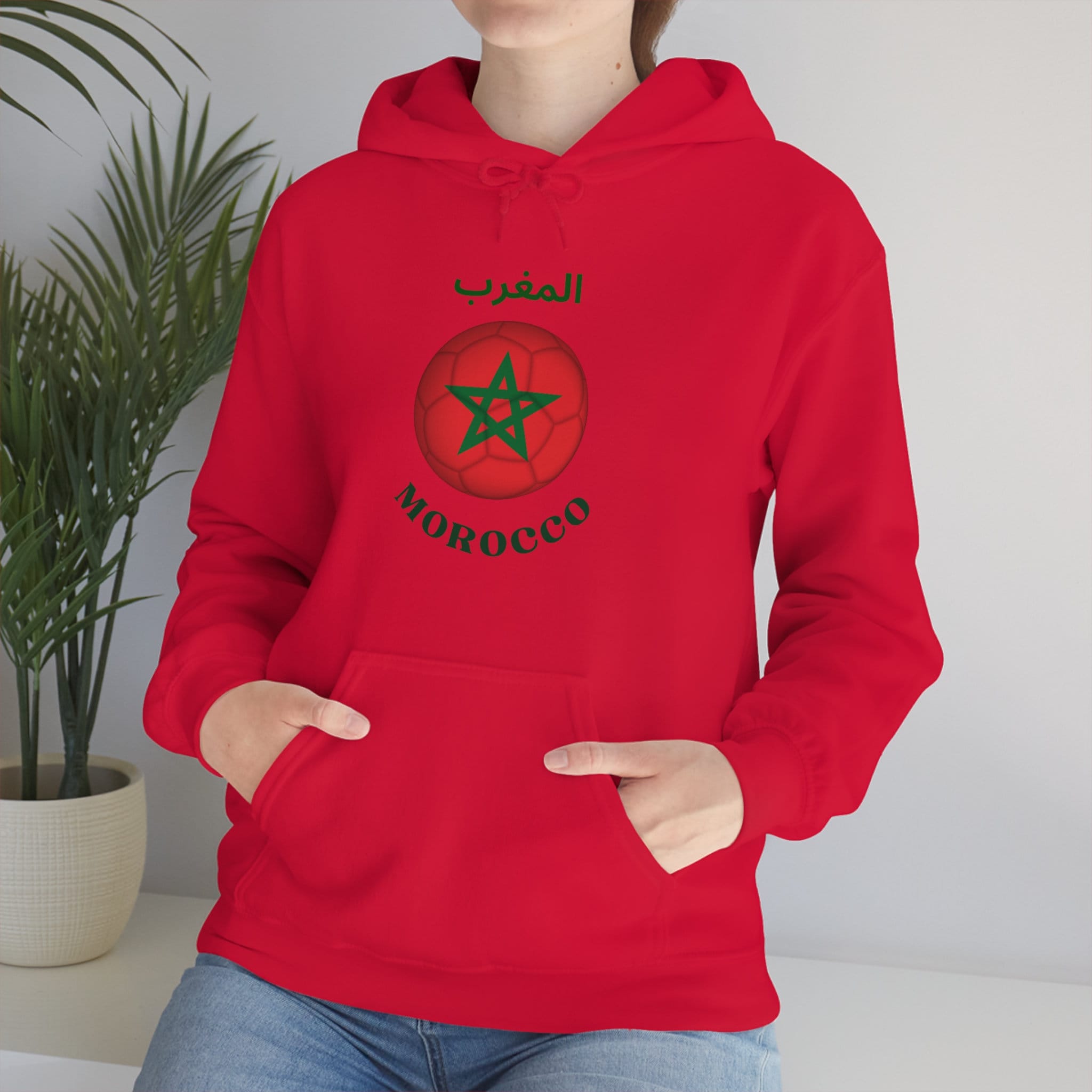 Custom Morocco Football Sweatshirt Dima Maghrib LT15 main image 1