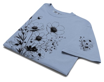 Comfort Colors floral heavyweight t-shirt