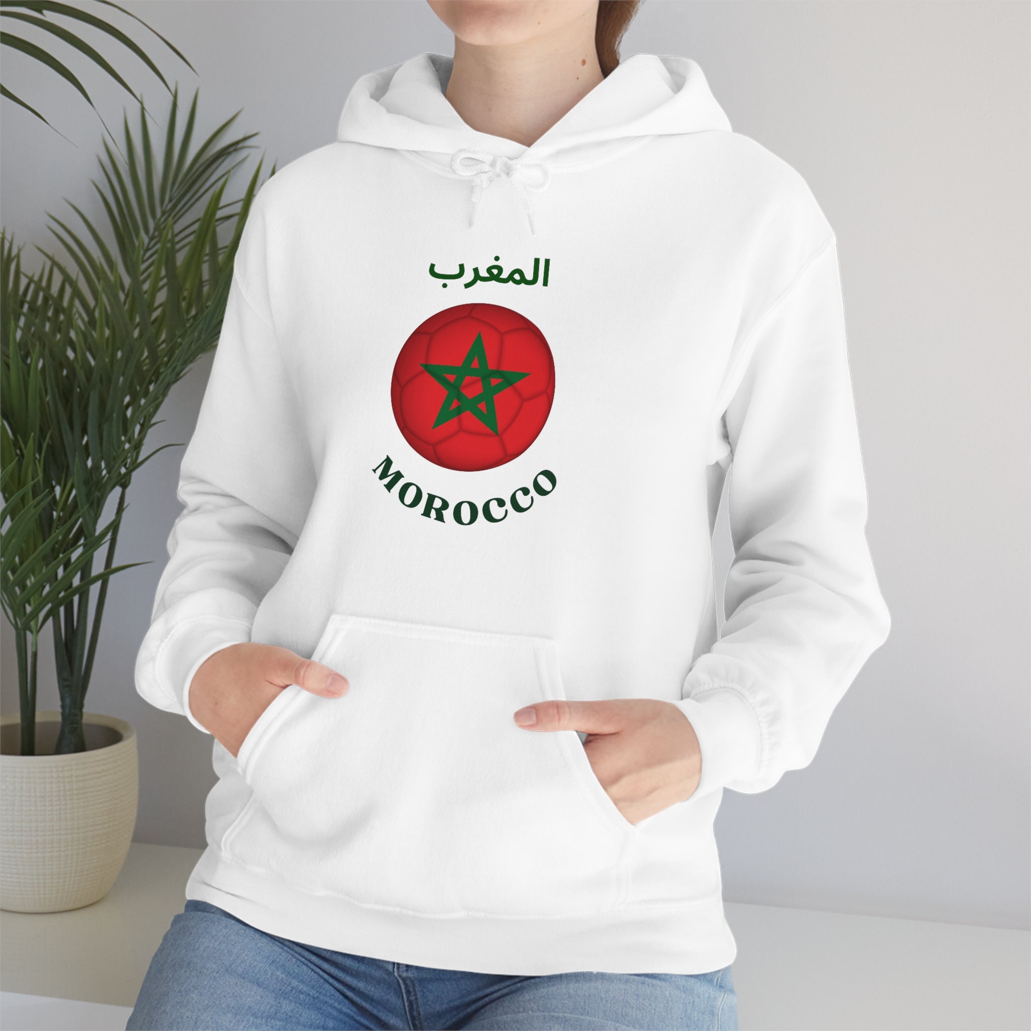 Custom Morocco Football Sweatshirt Dima Maghrib LT15 main image 0