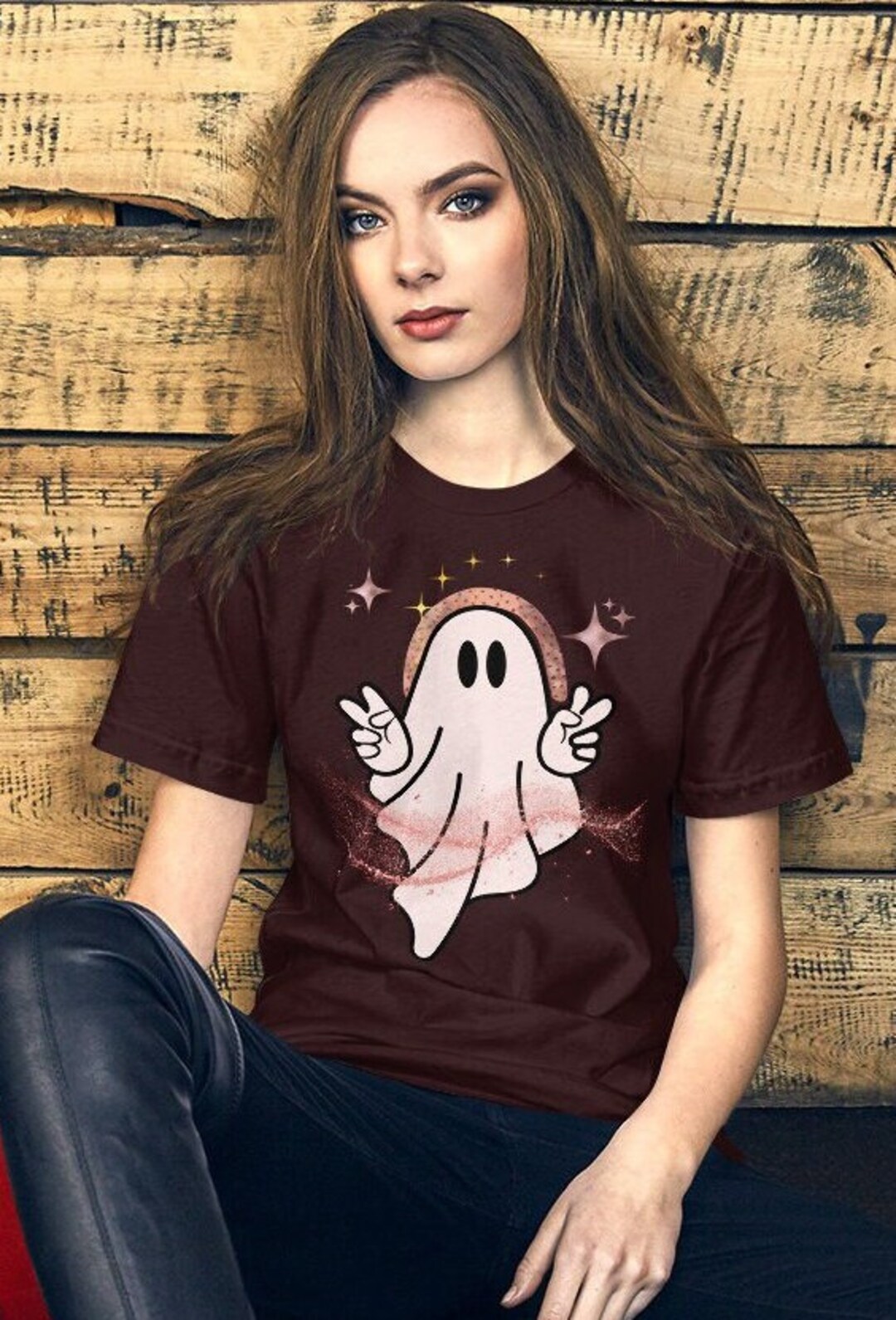 Cute Plus Size Ghost Shirt Cute Halloween Shirt Spooky Etsy