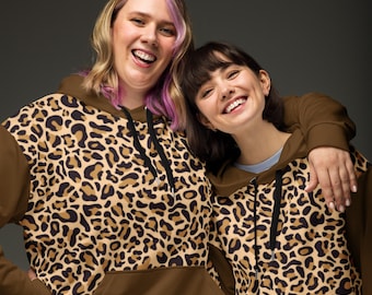 Leopard Print Hoodie: Unisex Graphic Pullover