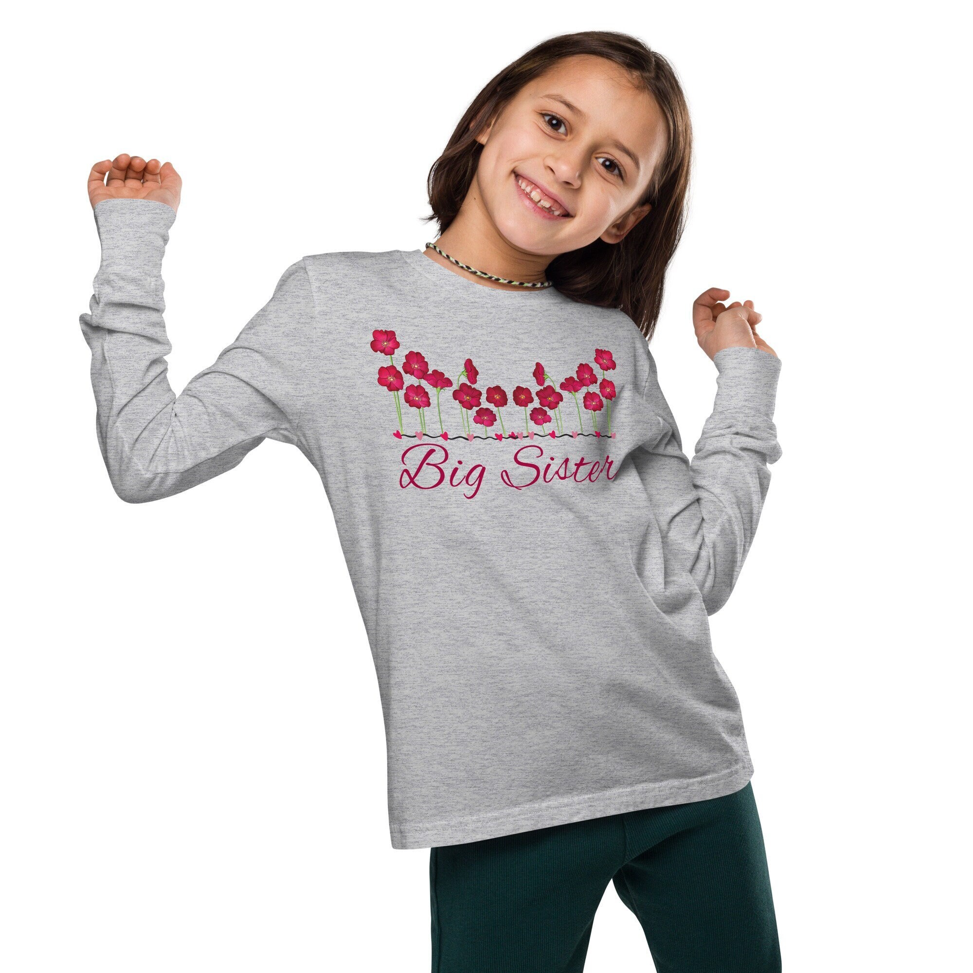 Produktbild von Big Sister T-Shirt "Awesome Töchter Werden Befördert" | Ankündigung, Weiß, Unisex Kids