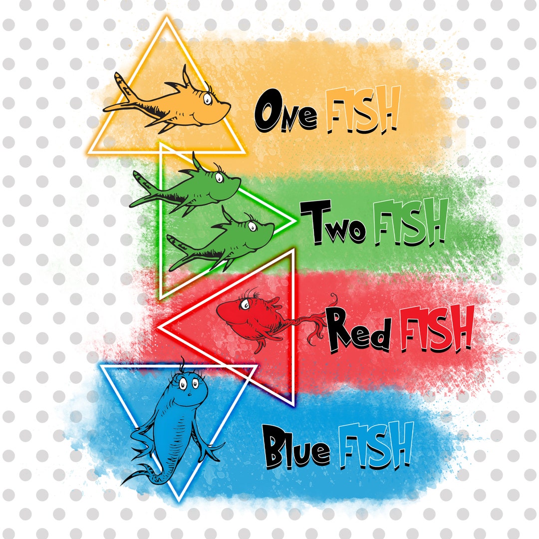 One Fish Two Fish Red Fish Blue Fish Png, Book Characters Png, the ...