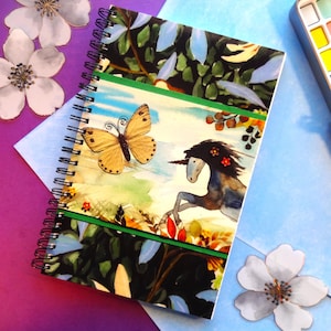 Cuaderno de unicornio y caballo. Diario de unicornio y caballo para niña. Diario de unicornio y caballo para ella. Regalo de cumpleaños de unicornio. Cuaderno de estudio.