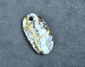 JASPER JEWELRY GEMSTONE Kintsugi Art Necklace Wabi Sabi Birthday Anniversary Gift For Her Necklace