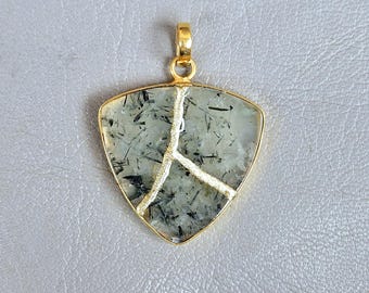 QUARTZ NECKLACE KINTSUGI Art Japanese jewelry Birthstone Necklace Initial Birthday Gift For her