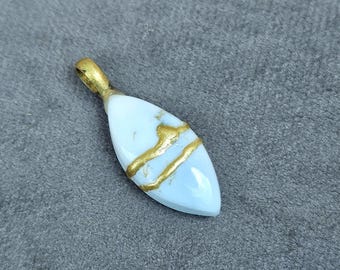 OPAL NECKLACE KINTSUGI Art Wabi Sabi jewelry Handmade Necklace Gift Fro Her