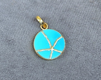 TURQUOISE JEWELRY KINTSUGI Necklace Gold Japanese Art Wabi Sabi Gift For Her Birthday Dainty Necklace