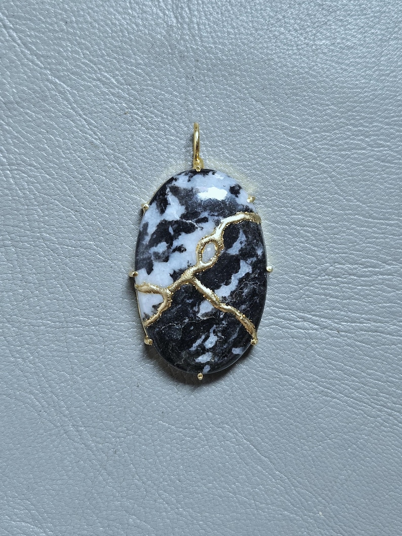 KINTSUGI NECKLACE JAPANESE Art Handmade Jewelry Heart Necklace