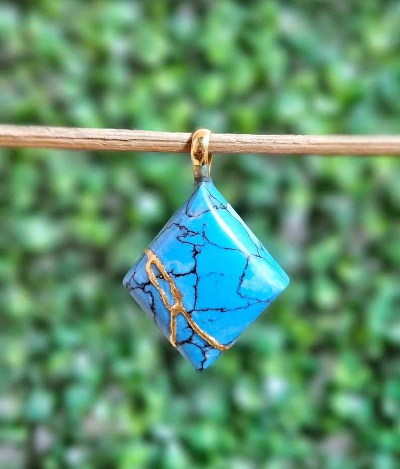 KINTSUGI NECKLACE JEWELRY, Raku Japanese Art, Fuck Cancer Gift