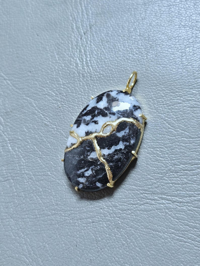 KINTSUGI NECKLACE JAPANESE Art Handmade Jewelry Heart Necklace
