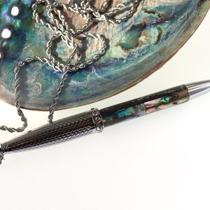 New Zealand Pendant Necklace Mother of Pearl Ballpoint Pen Women&#39;s Signature Pen