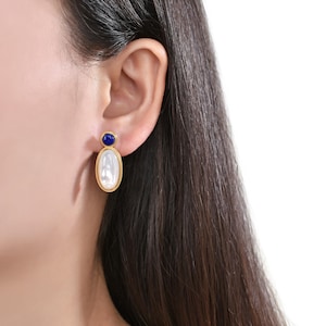 Mother of Pearl Earrings, S925 Silver, MOP Shell Jewelry, White Geometric Earring, Wedding Jewelry, Christmas Gift, Unique gifts