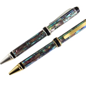 Nieuwe Parelmoer Shell Lnlaid Balpen, Seashell RollerBall Pen, Natuurlijke Handgemaakte Pen, Nieuw-Zeeland Abalone Shells Pen