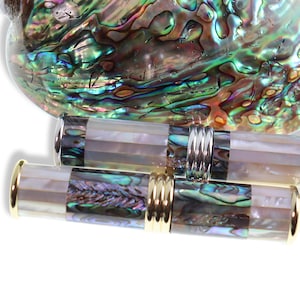 Mother of Pearl Perfume Atomiser Bottle Sea Shell Essential Oil Bottles