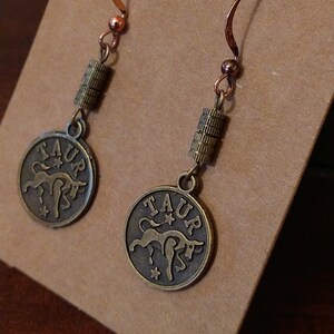 Taurus Zodiac Astrology Earrings
