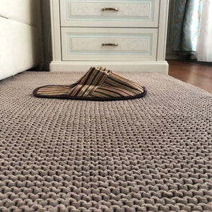 Rug Knitted, Carpet Knitted, Rug Hand Knitted, Carpet Hand Knitted, Home and Living, Floor and Rugs, Handmade Carpet, Home Decoration