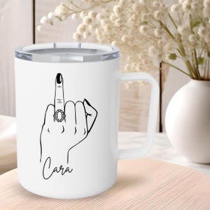 Personalisierte Mrs Custom Mrs Kaffeetassen Verlobungsgeschenke Mrs Mug Just Engagierte Geschenke Zukunft Mrs Kaffeetasse, Ring Finger Becher