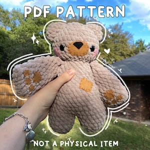 Bubs the Bear Crochet PDF Pattern | Amigurumi Bear (Digital download)