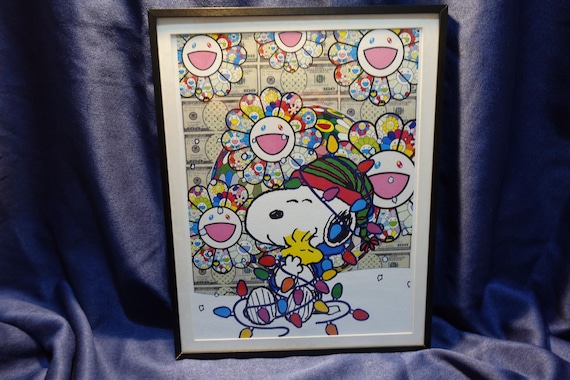 【ヌーピィ】【額縁＋マット組込】【DEATH NYC】SNOOPY ヌーピィ】【額縁＋マット組込】【DEATH NYC】SNOOPY FRAMED