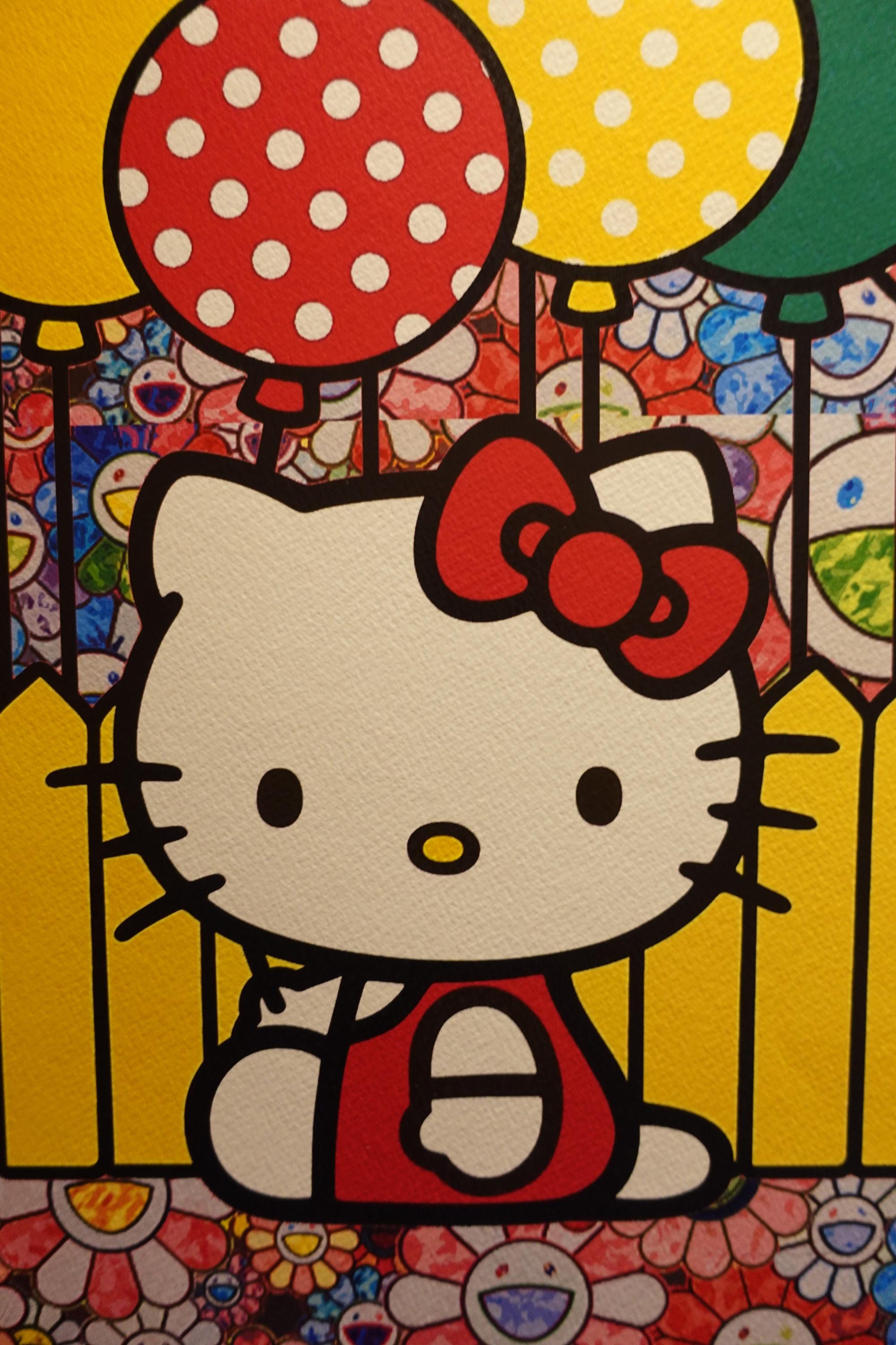 DEATH NYC Hello Kitty 版画 証明書、額装付き Death NYC Large Framed 16x20in Pop Art with COA Hello Kitty
