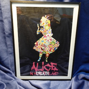 Alice in Wonderland Takashi Murakami DEATH NYC Original signed and numbered(A/P or Limited 100) Framed