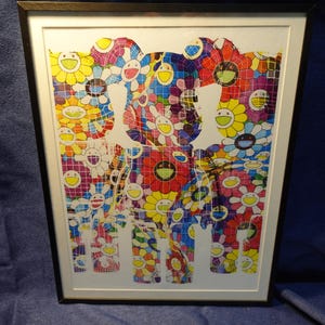 Bearbrick Takashi Murakami Death NYC #AP/100 World Art Printing Limited Framed