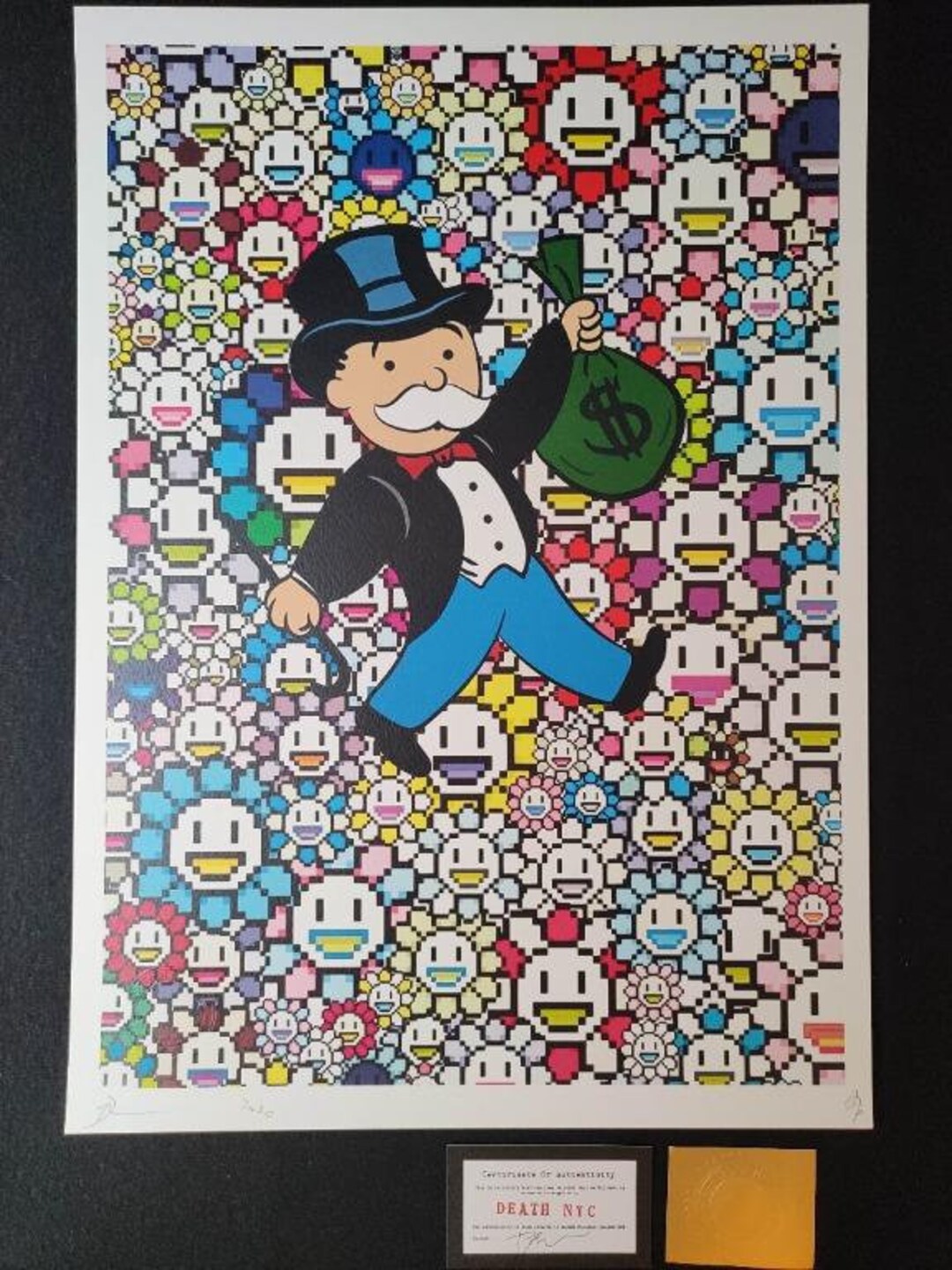 Alec Monopoly X Takashi Murakami NTF Death NYCAP/100 World - Etsy
