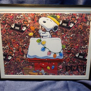 Snoopy Doreamon Takashi Murakami DEATH NYC Original signed and numbered(A/P or Limited 100) Framed