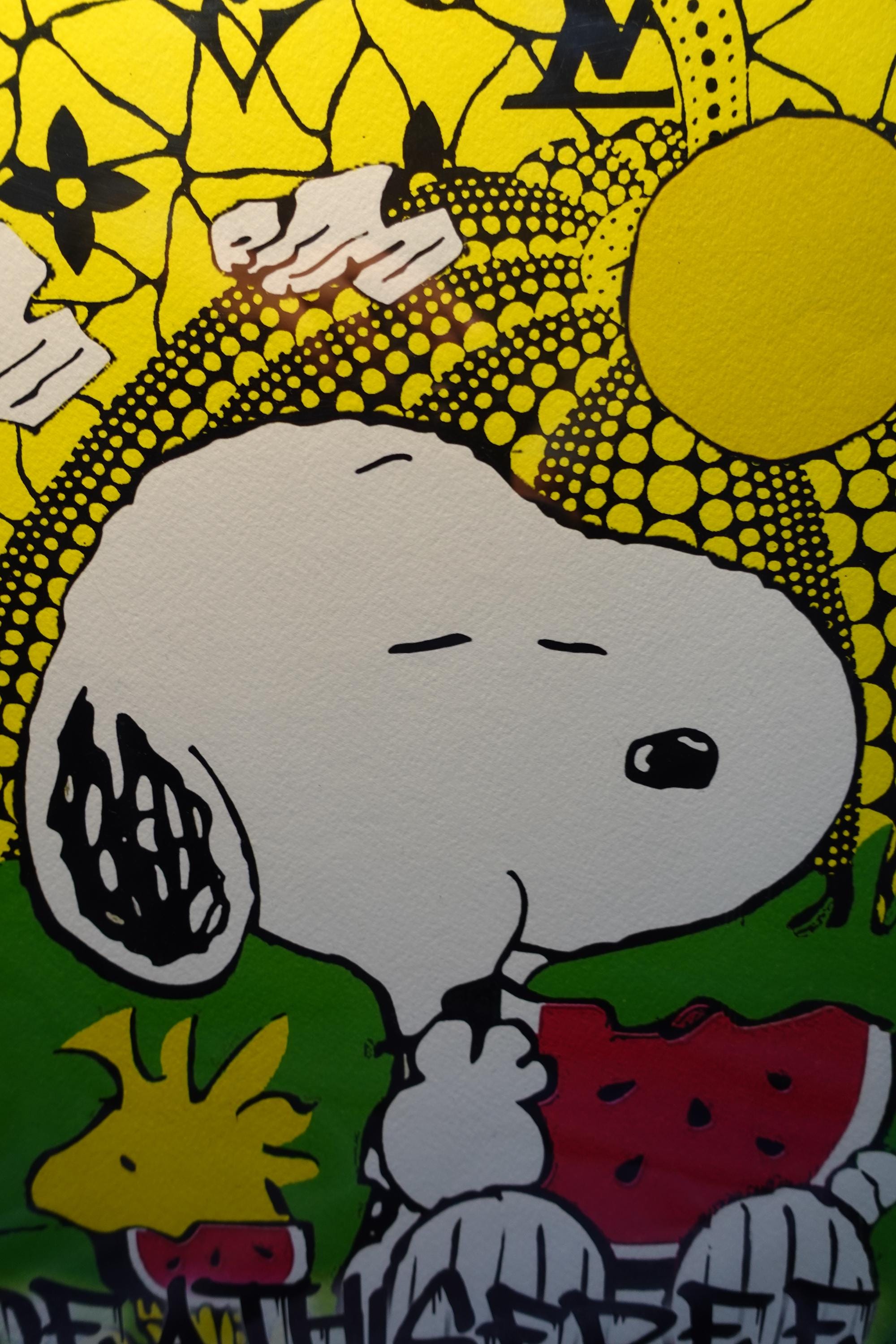 Peanuts Snoopy Yayoi Kusama DEATH NYC Original Signed and
