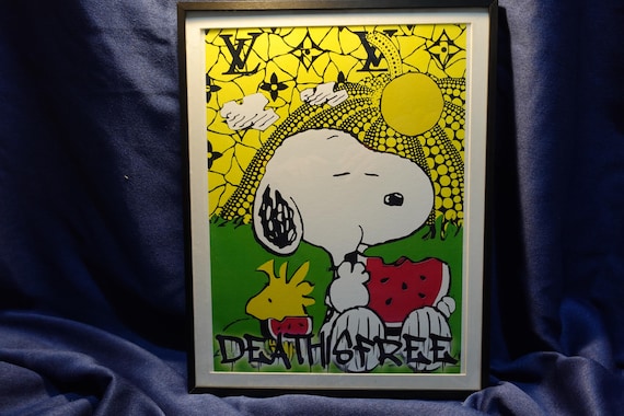 Peanuts Snoopy Yayoi Kusama DEATH NYC Original Signed and