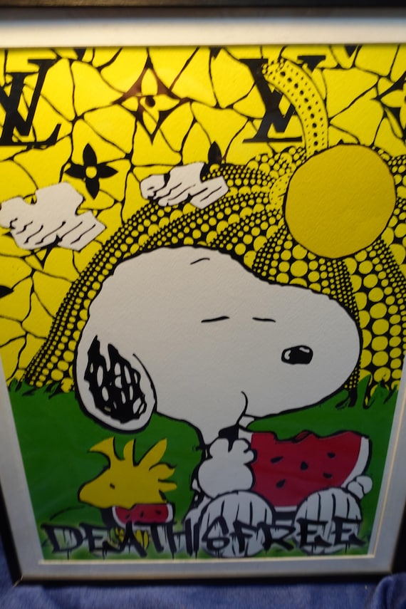 Peanuts Snoopy Yayoi Kusama DEATH NYC Original Signed and