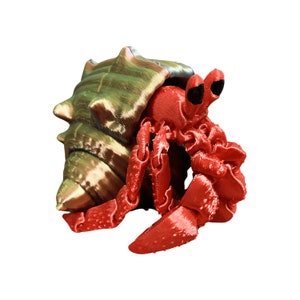 Multi-Colour Changing, Hermit Crab Fidget Toy, ADHD Fidget Toy, Stress Management, Fidget, Desk Toy, Sea Creature Fidget Toy