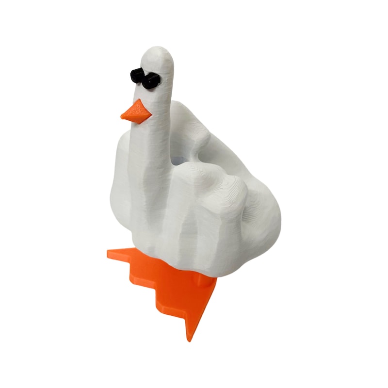 6 PC Funny Middle Finger Duck Lucky Charm Gift, Sending You
