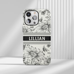 Toile iPhone 17 Case Personalized Name iPhone 17 14 13 12 11 Pro Max Plus X XR Case, iPhone 17 14 Plus Case