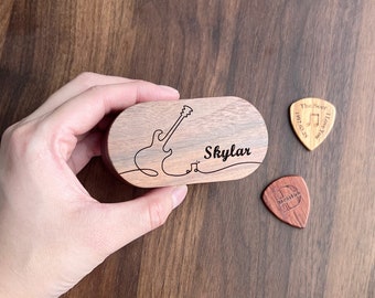 Individuelle Abschlusserinnerungen, Geschenk für die Klasse 2024, Gitarren-Picks aus Holz, Geschenk zum Abschluss, Geschenk zum Abschluss der Klasse 2024