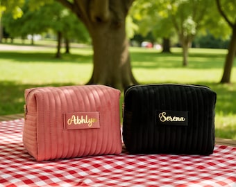 Personalized Makeup Bag Cosmetic Bag, Bridesmaid Gifts Ideas, Bridesmaid Proposal, Women Birthday Gift
