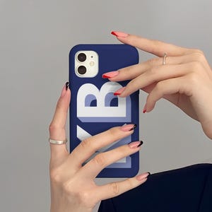 iPhone 17 Personalized Monogram Initial Case, Custom Initial iPhone 17 14 13 12 11 Pro Max Plus X XR Case, iPhone 17 14 Plus Case