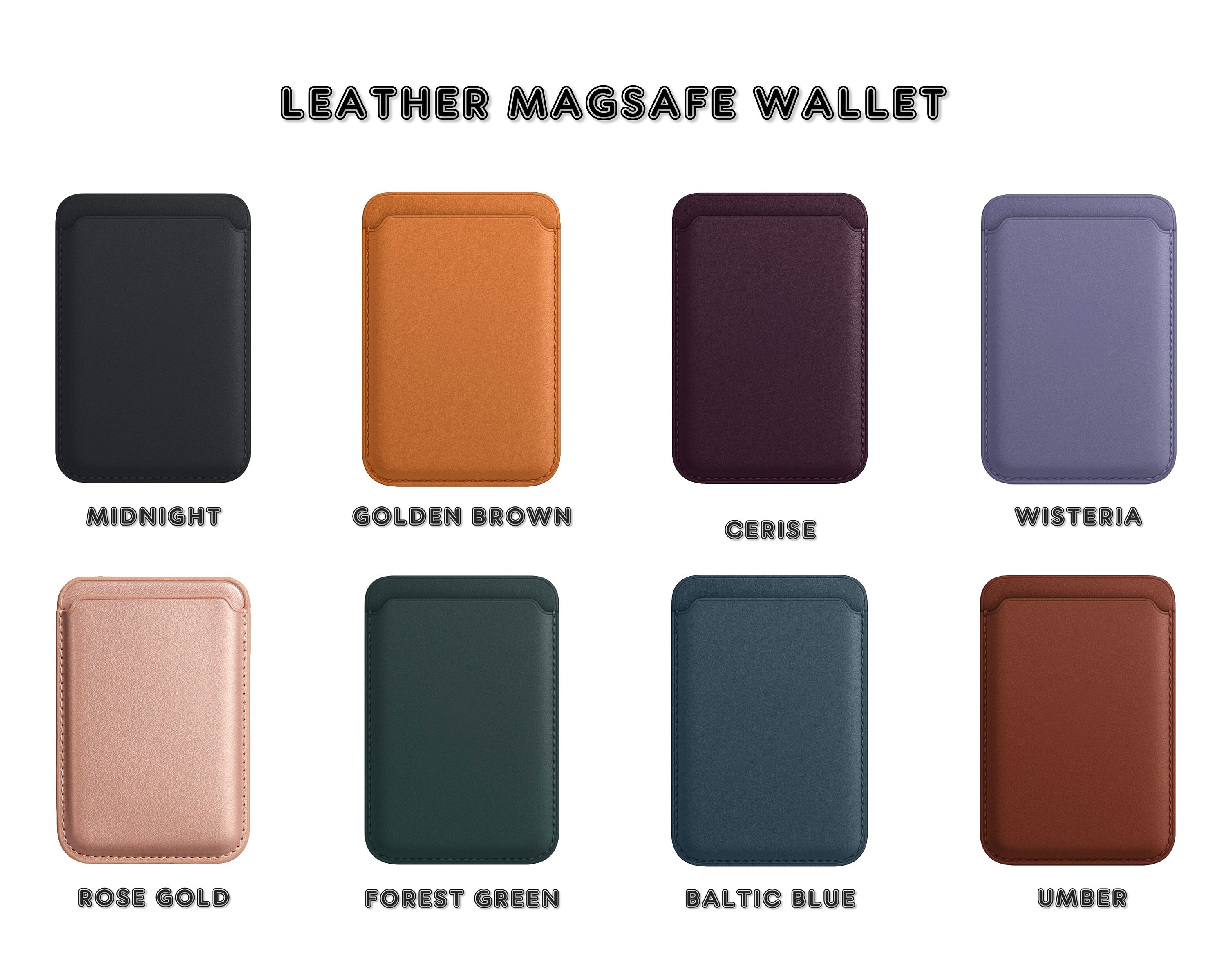 Personalized Hot Stamped MagSafe Wallet, Custom Card Holder