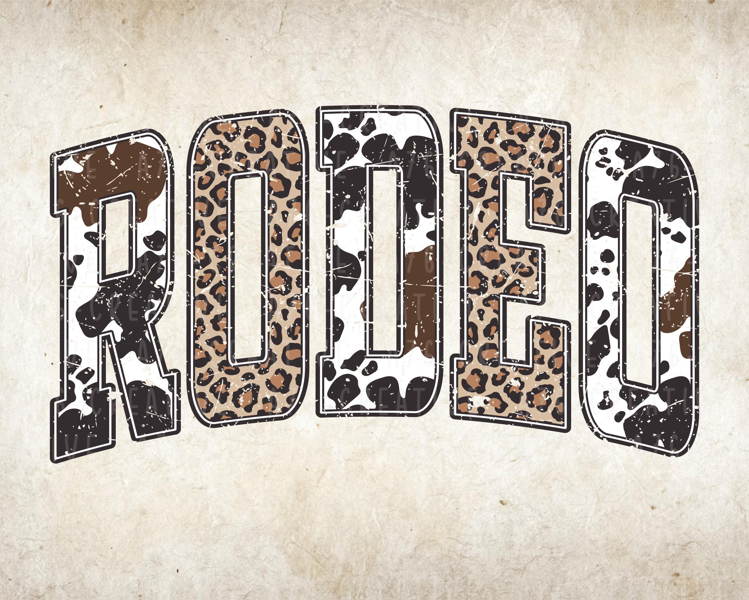 Rodeo Cow Leopard Print, Western Rodeo Shirt Design, Cowhide Leopard ...