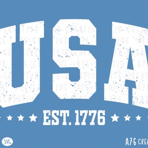 Camiseta de sublimación retro de EE. UU., fundada en 1776 (SVG/PNG), EE. UU. (PNG), 4 de julio (PNG), Patriótica (PNG), Camiseta vintage de sublimación de EE. UU., fundada en 1776 (SVG y PNG)