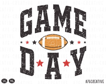 Retro Football Game Day Design: Varsity Font (SVG & PNG)